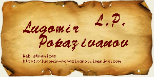 Lugomir Popaživanov vizit kartica